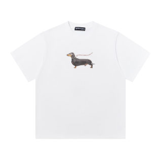 Retro Dachshund Print Crew Neck T-Shirt | Unisex 2