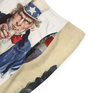Uncle Sam I Want You board shorts | Men's Board Shorts, Patriotic USA Print 7
