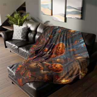 Jack-o'-Lantern Candy Feast Blanket 15