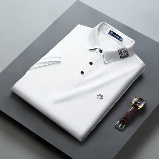 Ice Silk Short Sleeve Shirt for Men | Flip Collar Business Casual