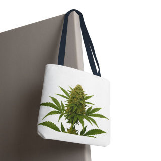 Cannabis Bud Illustration Tote | Botanical Cannabis Plant Tote 116