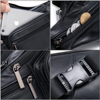 Men's Sheepskin Waist Bag for Phone 2