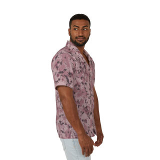 Pink Digital Camouflage Hawaiian Shirt | Camp Shirt, All-Over Print 6