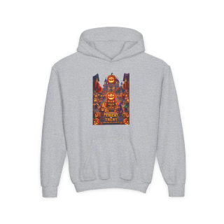 Spooky Pumpkin Patch Trick or Treat Kids Hoodie 4