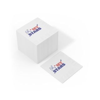 Oh My Stars Napkins | Patriotic Fourth of July Cocktail Napkins 5