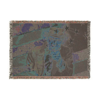 Uncle Sam Pointing Woven Blanket | American Flag Patriotic Throw 7