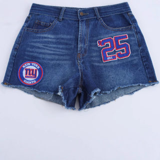 Women's High-Waisted Decorative Denim Shorts 3