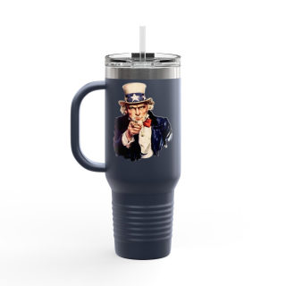 Uncle Sam Pointing Travel Mug | 40oz Insulated Patriotic Tumbler 32