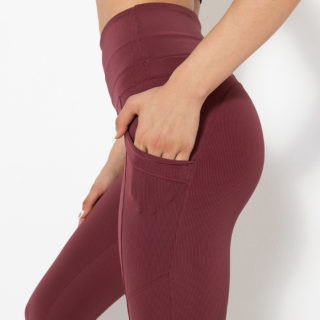 Women's Vertical-Texture High-Waist Yoga Pants 5