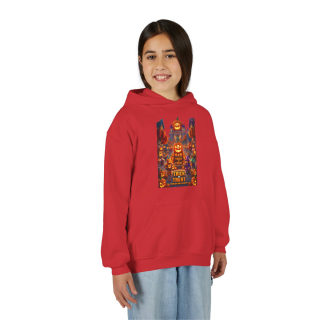 Spooky Pumpkin Patch Trick or Treat Kids Hoodie 48