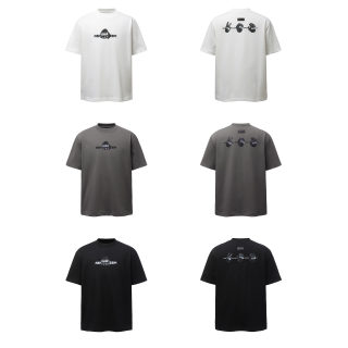 Front and Back Gesture Print T-Shirt 5