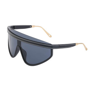 Personalized Large-Frame One-Piece Lens Sunglasses 6