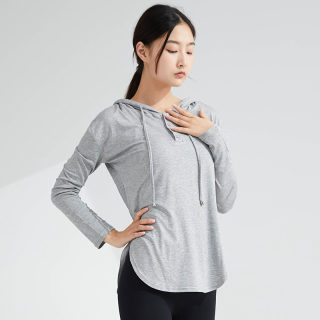 Fast-Drying Thin Yoga Hooded Top 2