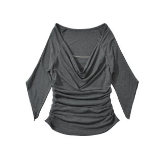 Slim Fit One-Shoulder Flared Sleeve Top 2