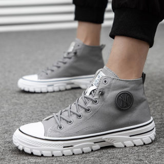 High Top Canvas Sneakers for Men | Korean Style Trendy Board Shoes 2