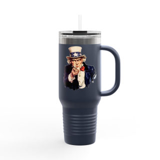Uncle Sam Pointing Travel Mug | 40oz Insulated Patriotic Tumbler 16