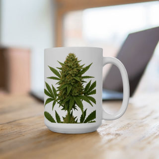 Cannabis Leaf Pattern Mug | Ceramic Coffee Cup 10