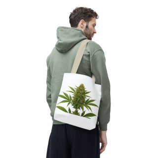 Cannabis Bud Illustration Tote | Botanical Cannabis Plant Tote 85