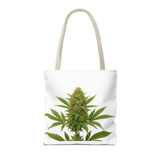 Cannabis Bud Illustration Tote | Botanical Cannabis Plant Tote 26
