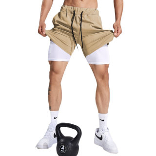 Men's Sport Shorts | Outdoor Running Cycling Breathable Double-Layer 5