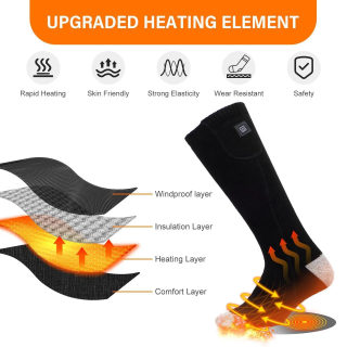 Rechargeable Electric Heated Socks with Battery Pack, Men's 4