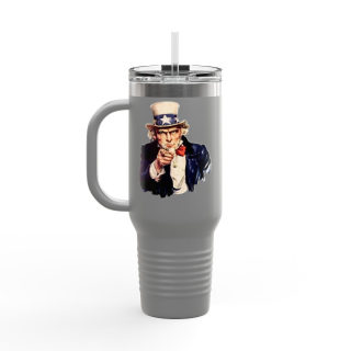 Uncle Sam Pointing Travel Mug | 40oz Insulated Patriotic Tumbler 29