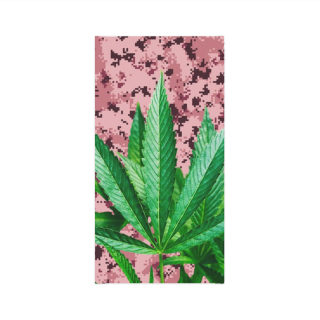 Green Cannabis Leaf Neck Gaiter 2
