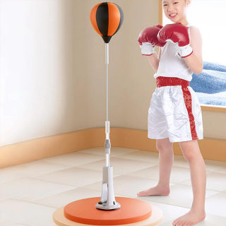 Adjustable Height Freestanding Punching Bag | Reflex Training Ball, Boxing 6