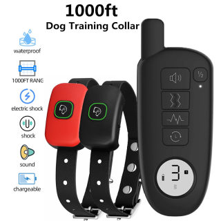 Waterproof Dog Training Collar | 1000ft Range, Shock, Vibration & Sound