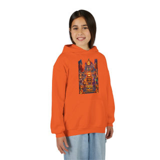 Spooky Pumpkin Patch Trick or Treat Kids Hoodie 38
