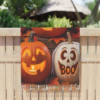 Pirate Jack-o'-Lantern Beach Towel | Halloween Pumpkin Print 5