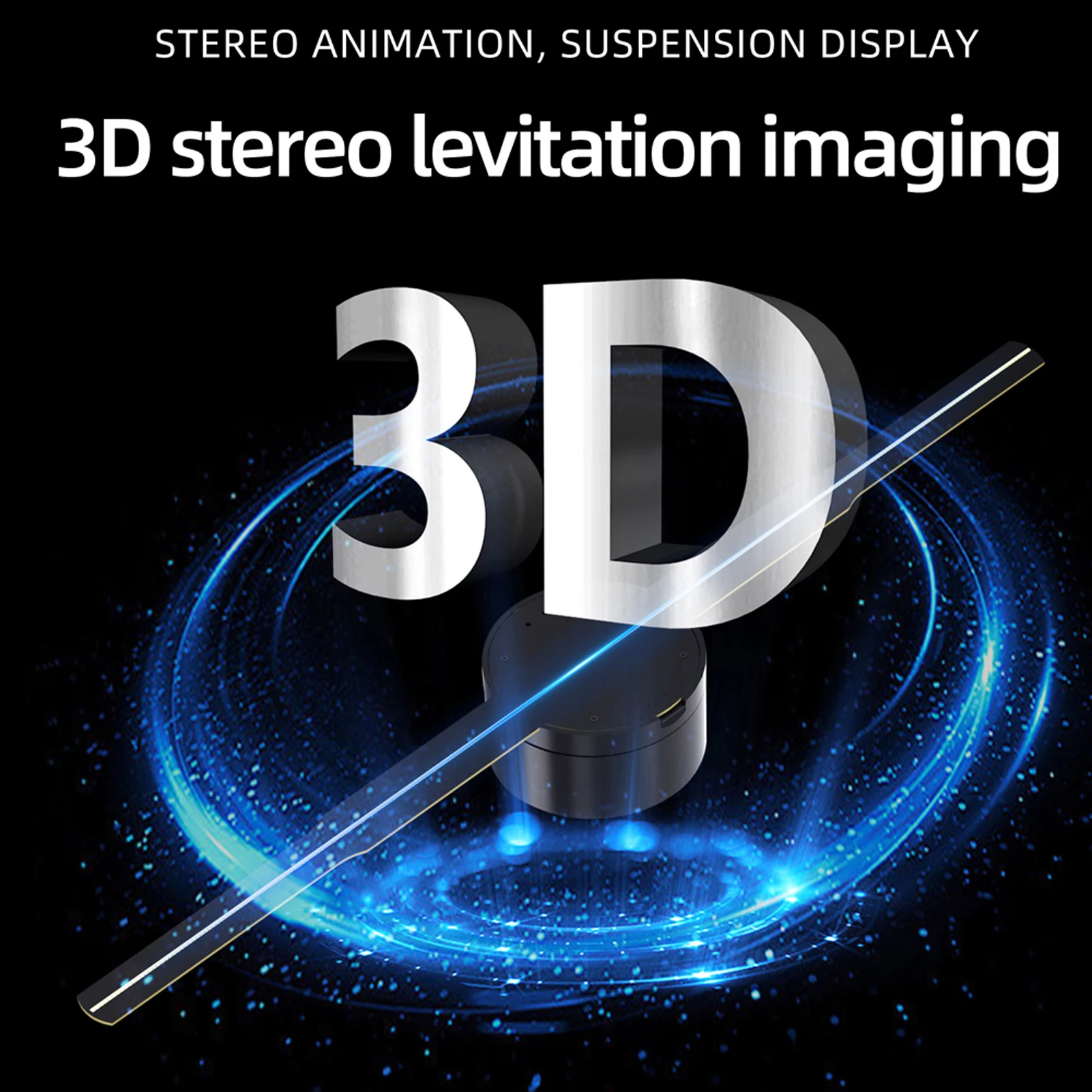 3D Hologram Projector Fan | 42cm WiFi Remote Control Advertising Display 6