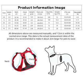 Breathable Reflective Dog Harness Vest | No-Pull Escape-Proof with Leash