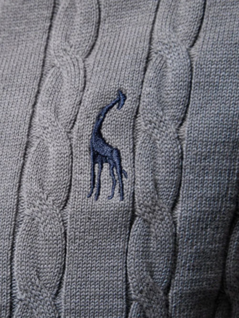 Men's Cable-Knit Round Neck Sweater | Long Sleeve Pullover 4