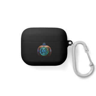 Neon Pumpkin Skull AirPods Case 7