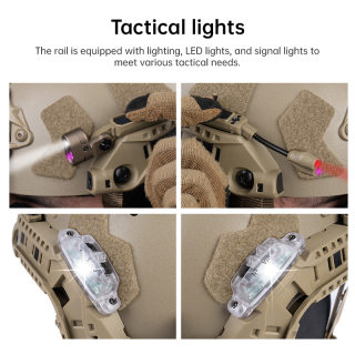 Modular Helmet Light Kit | ARC Rail Mount, Red/White/IR LED 4