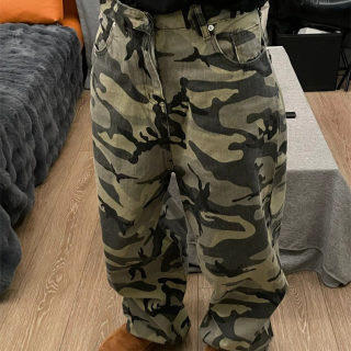 Camouflage Casual Wide Leg Washed Workwear Jeans | Men's 2