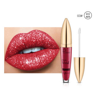 Pudaier Glitter Matte-Pearl Lip Gloss, Non-Sticky