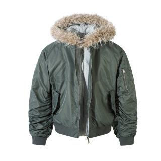 Warm Padded Pilot-Style Jacket