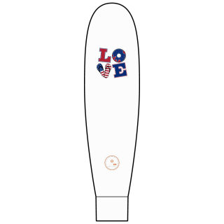 Love American flag pattern long sleeve shirt 7