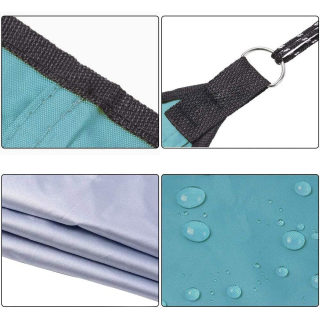 Triangle Sun Shade Sail 4x4x4m, Waterproof UV-Blocking Canopy 2