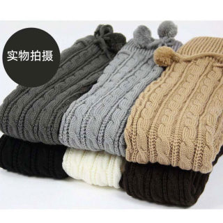 Extended Thick Knit Leg Warmers | Over-Knee Boot Cuff Socks 3