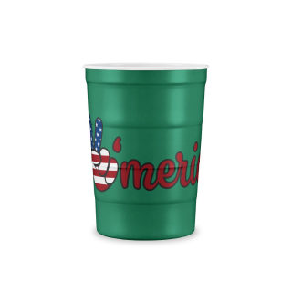 American peace sign recyclable steel cup 3