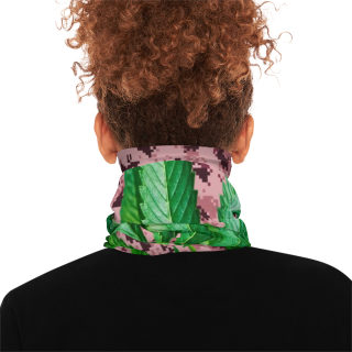 Green Cannabis Leaf Neck Gaiter 4