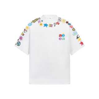 Cartoon Graffiti Print T-Shirt | Colorful Letter Streetwear Unisex