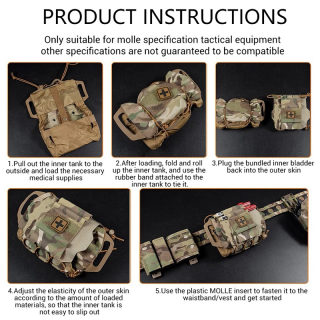 Tactical MOLLE First-Aid Pouch | Rapid Deployment Survival Medical Kit Bag 5
