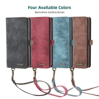 Leather Flip Case for iPhone, Card Slot Protective Cover 5