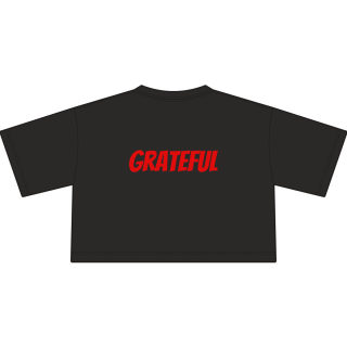 FOCUS graphic cropped tee