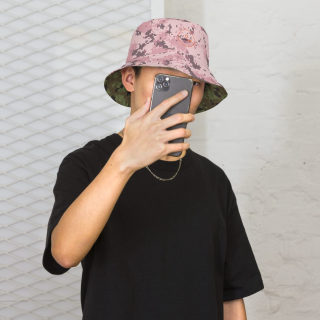 Reversible Bucket Hat "Digital Mil Camo Green/Pink" 9