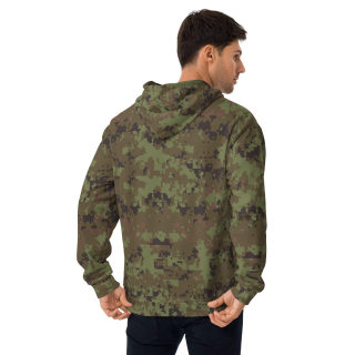 Unisex Hoodie, digital green camo 4